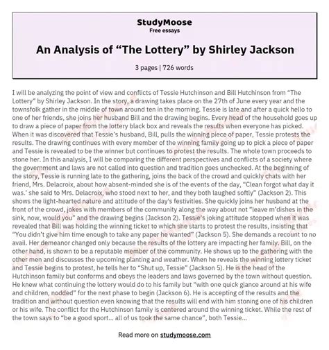 themes of the lottery by shirley jackson|the lottery shirley jackson analysis.